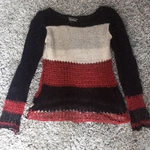 tripp see through loose knit goth sweater